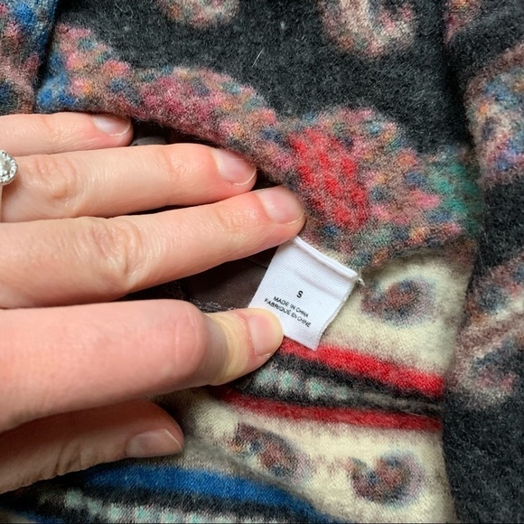 Anthropologie Guinevere Vinalhaven Boho Fringe Waterfall Cardigan Multicolor S - Picture 5 of 10